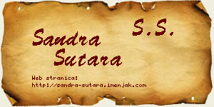 Sandra Sutara vizit kartica
